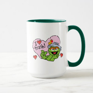 Oscar "Ich liebe Müll" Valentine Tasse