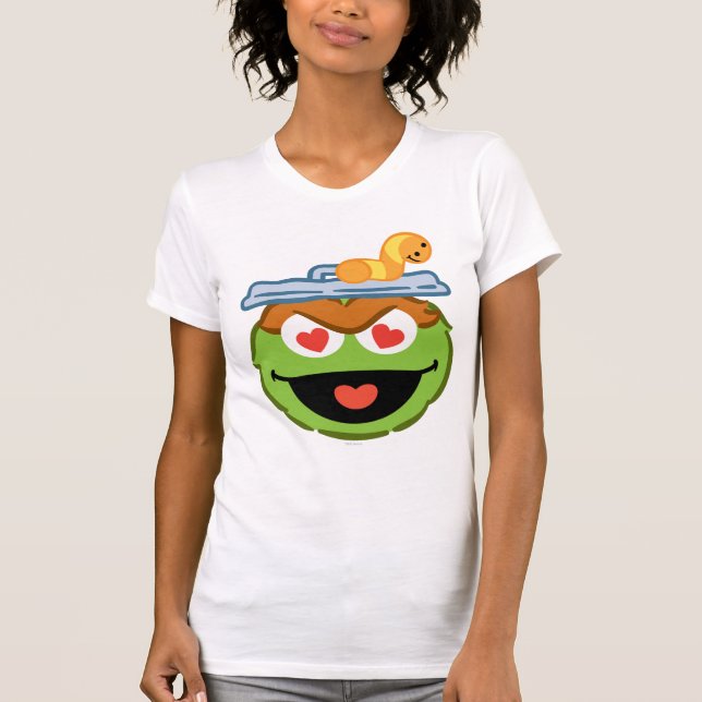 Oscar Smiling Face with Heart-Shaped Eyes T-Shirt (Vorderseite)