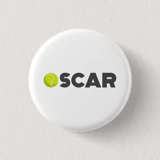 Oscar Tennis Button (Vorderseite)