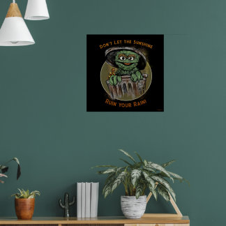 Oscar the Grouch and Slimey Quote Graphic Poster