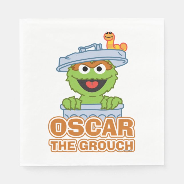 Oscar the Grouch Classic Style Serviette (Vorderseite)