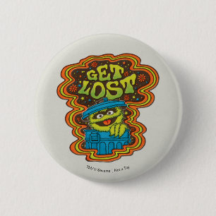 Oscar the Grouch   Psychedelisch Button