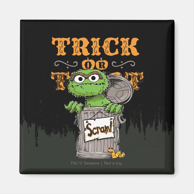 Oscar the Grouch - Trick oder Scram! Magnet (Vorne)