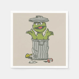 Oscar the Grouch Vintage Serviette