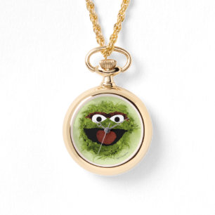 Oscar the Grouch Watercolor Trend Armbanduhr
