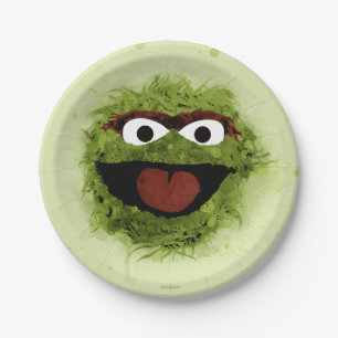 Oscar the Grouch   Watercolor Trend Pappteller