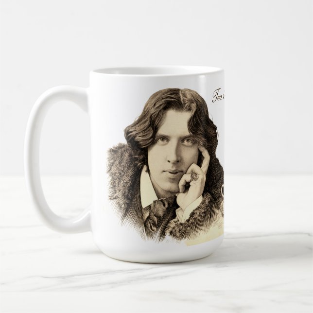 Oscar Wilde Tee-Zitat Kaffeetasse (Links)