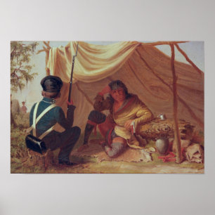 Osceola in Captivity, c.1837 Poster