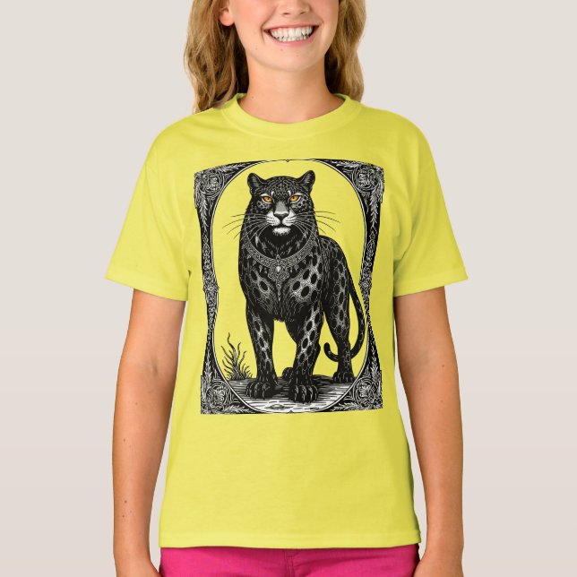 Ose Ars Goetia Dämon Leopard T-Shirt (Vorderseite)