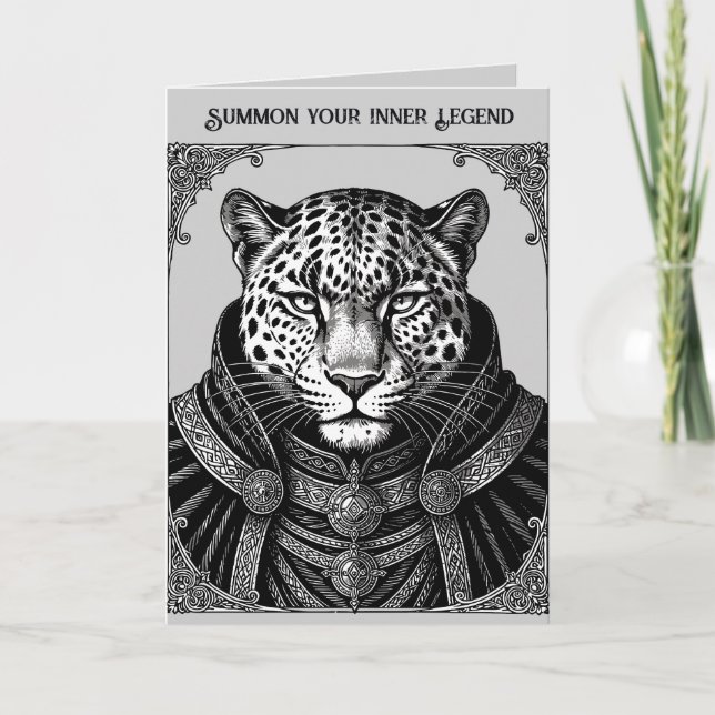 Ose Der Leopard König der Schatten Karte (Vorderseite)