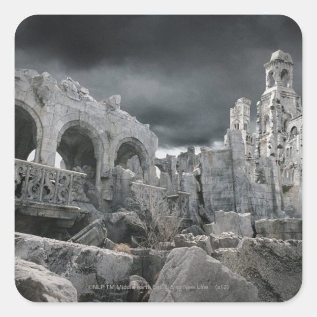 Osgiliath Quadratischer Aufkleber (Vorderseite)