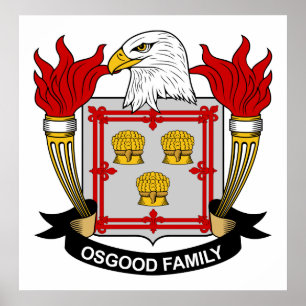 Osgood Familienwappen Poster