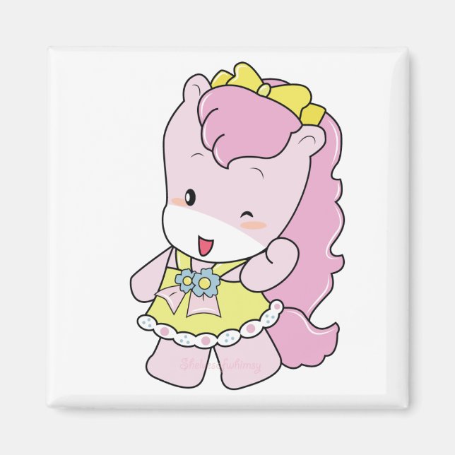 Osharena Ponies "Pinky" Magnet (Vorne)