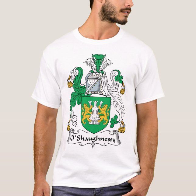 O'Shaughnessy Familienwappen T-Shirt (Vorderseite)