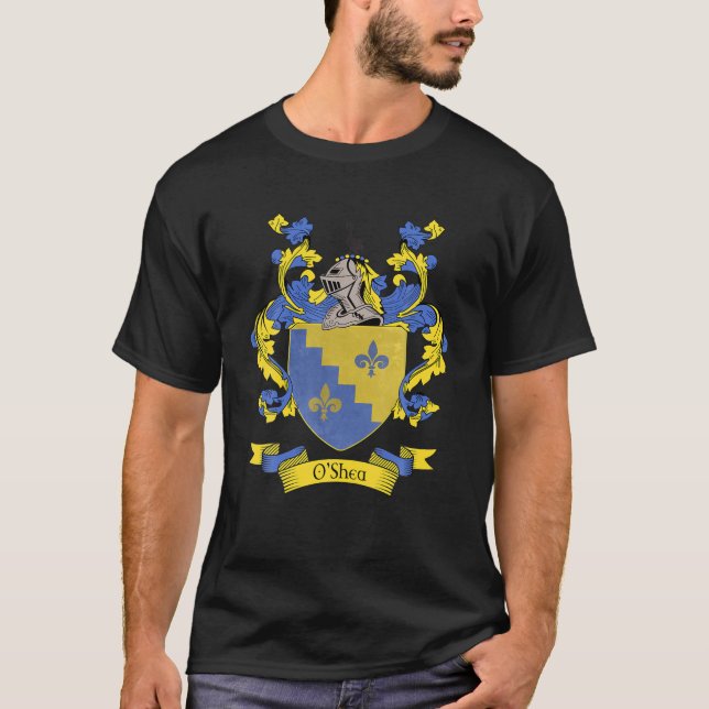 O'shea Wappen | O'shea Surname Familienwappen T-Shirt (Vorderseite)