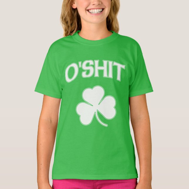 O'Shit irisches lustiges St Patrick T-Shirt (Vorderseite)