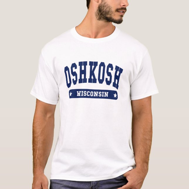 Oshkosh Wisconsin Uni Style T-Shirts (Vorderseite)