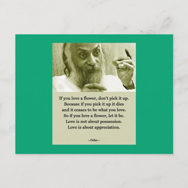 Osho Postkarte (Vorderseite)