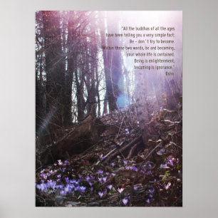 Osho Wisdom Quote Erleuchtung Poster