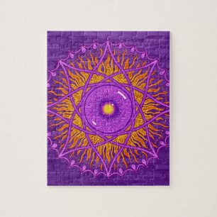 osholo lila Mandala Puzzle