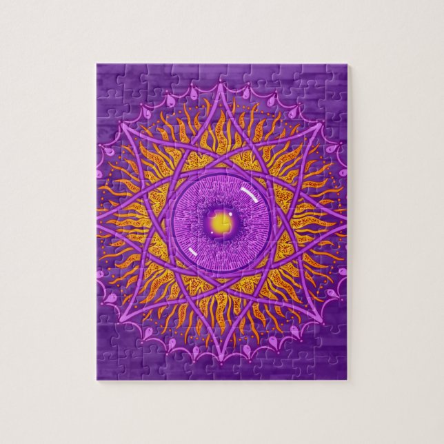 osholo lila Mandala Puzzle (Vertikal)