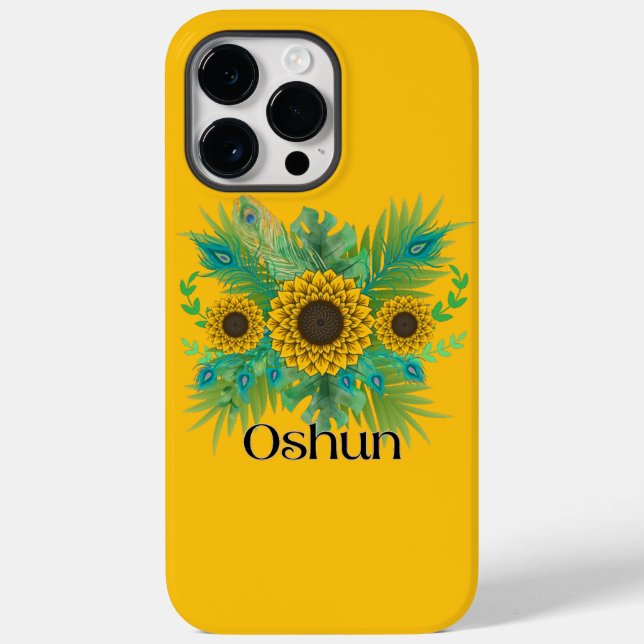 Oshun Goddess Sunblumen Case-Mate iPhone Hülle (Rückseite)