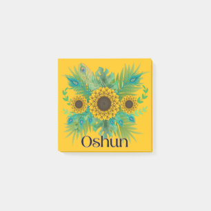 Oshun Goddess Sunblumen Post-it Klebezettel