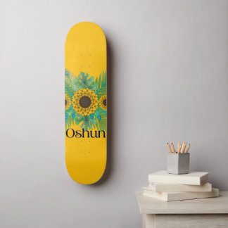 Oshun Goddess Sunblumen Skateboard