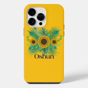 Oshun Göttin Sonnenblumen iPhone 14 Pro Max Hülle