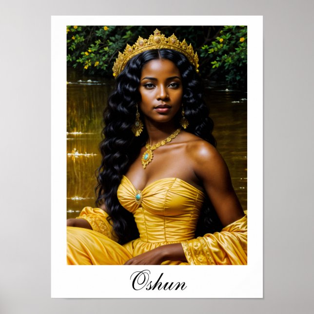 Oshun Orisha - African Goddess Poster (Vorne)
