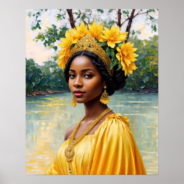 Oshun Orisha African Goddess Poster (Vorne)