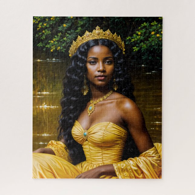 Oshun Orisha - Regal African Goddess Art Puzzle (Vertikal)
