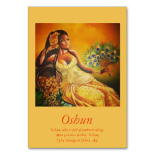 Oshun Tabellen-Karte Tischnummer