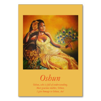 Oshun-Table-Karte Tischnummer