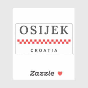 Osijek Stadt Kroatien Aufkleber