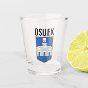 Osijek Wappen, Kroatien Schnapsglas