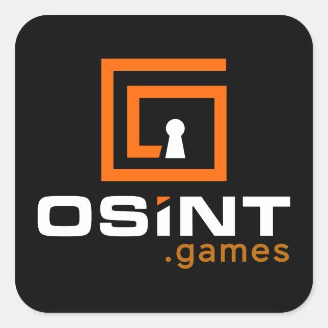 OSINT Games 3"x3" Sticker (Vorderseite)