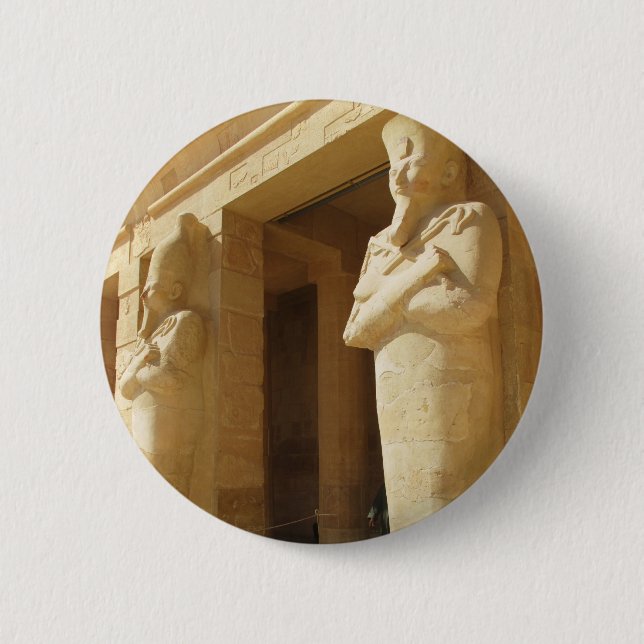 Osirian Statuen von Hatshepsut - weibliches Pharao Button (Vorderseite)