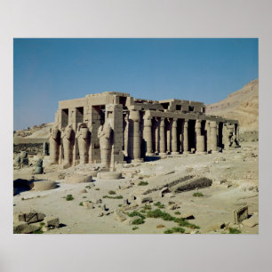 Osiride stellt Ramesses II die Wände angrenzend Poster
