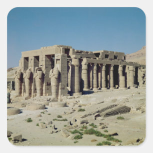 Osiride stellt Ramesses II die Wände angrenzend Quadratischer Aufkleber