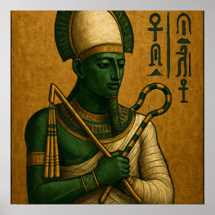 Osiris Egyptian God Poster Print