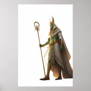 Osiris Herr der Ewigkeit Ägyptischer Gott der Wied Poster