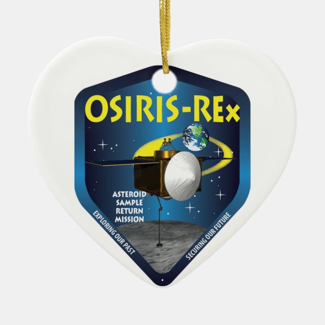 OSIRIS REx-Mission-Logo Keramikornament (Vorne)