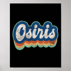 Osiris Vorname Boy Vintag Style 70er 80er Person Poster