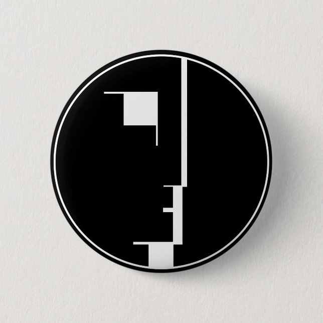 Oskar Schlemmer Bauhaus-Logo Button (Vorderseite)