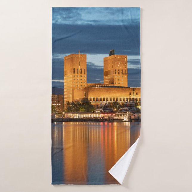 Oslo City Hall Norwegen Badehandtuch (Badehandtuch)