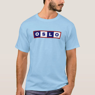 Oslo City, Norwegen Minimal Design T-Shirt