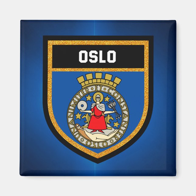Oslo Flag Magnet (Vorne)
