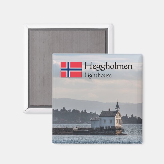 Oslo Lighthouse Magnet (Vorderseite/Rückseite)