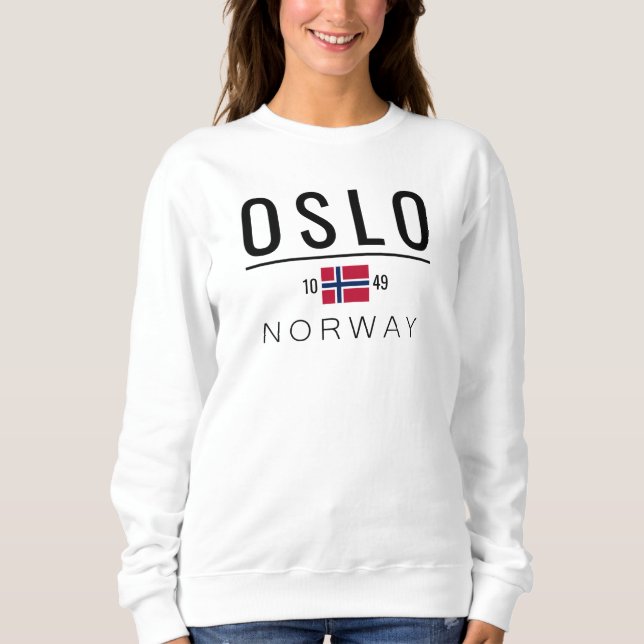 Oslo Norwegen 1049 Sweatshirt (Vorderseite)